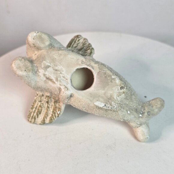 Vintage Walnut Ridge Chalkware Angel Figurine With Glitter Finish - Picture 8 of 9